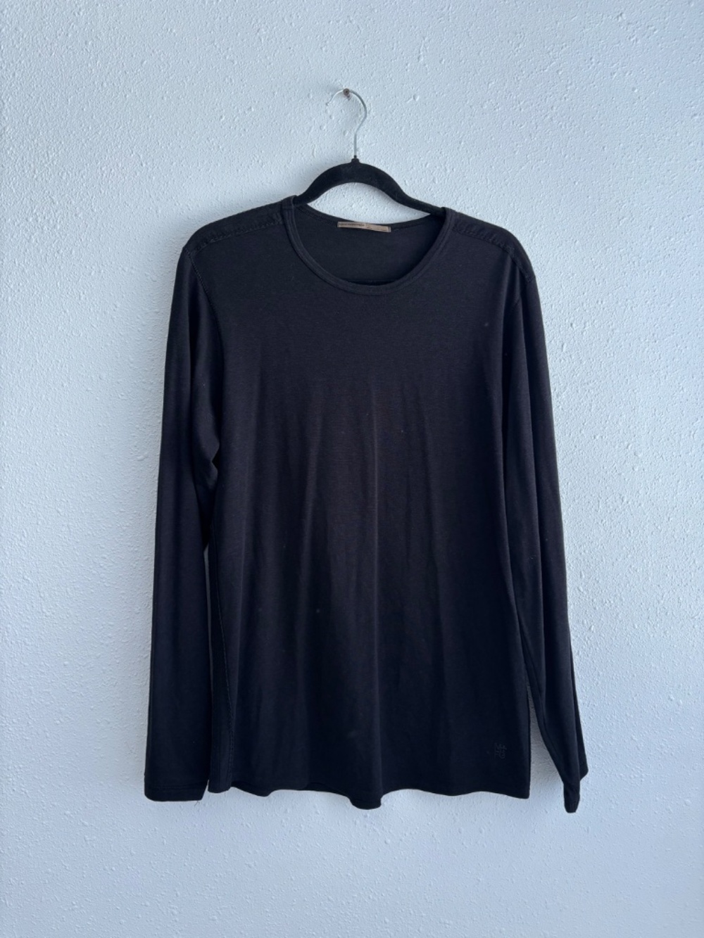 Marithe + Francois Girbaud Y2K Cravatatakiller Cotton Black Long Sleeve Shirt